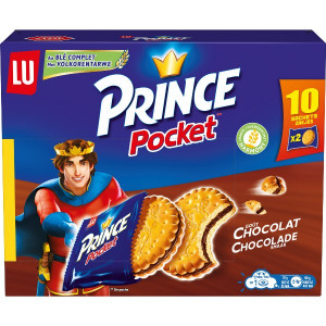 Goûters au Blé Complet Fourrés au Chocolat Pocket Prince Lu
