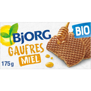 Gaufres Miel Farine Semi-Complète Blé Bio Bjorg