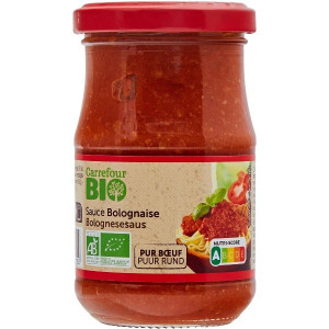 Sauce Bolognaise au Boeuf Bio Carrefour