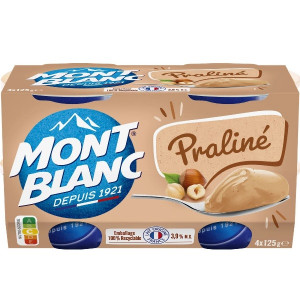 Crème Dessert Praliné Mont Blanc