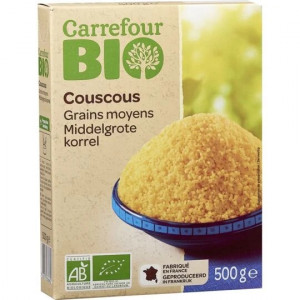 Semoule de Couscous Grains Moyens Bio Carrefour