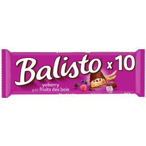 Barres Chocolatées Lait et Fruits des Bois Balisto