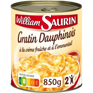 Gratin Dauphinois Crème Fraîche et Emmental William Saurin 