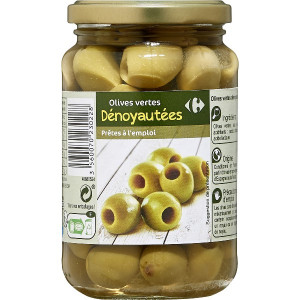 Olives Vertes Dénoyautées Bio Carrefour