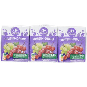 Jus de Raisin Sans Sucres Ajoutés Carrefour
