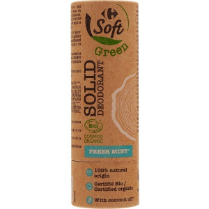 Déodorant Solide Fraîcheur Menthe Peaux Sensibles Bio Carrefour