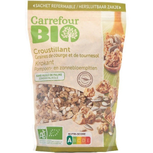 Muesli Croustillant Graines de Courge et de Tournesol Bio Carrefour