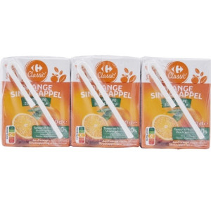 Jus d'Orange Sans Pulpe Teneur en Fruits 100% Carrefour