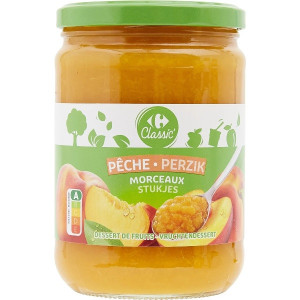 Compote de Pêche avec Morceaux Carrefour