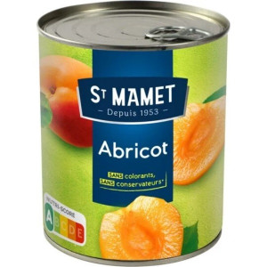 Abricots Demi Fruit au Sirop Saint Mamet
