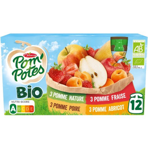 Compote de Pommes Multi-Variétés Sans Sucres Ajoutés Bio Pom'Potes