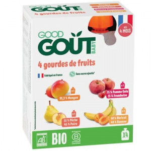 Compote Variety Pack Bio Dès 4 Mois Good Gout 
