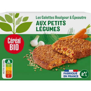 Galettes Epeautre et Boulghour aux Petits Légumes Bio Céréal Bio