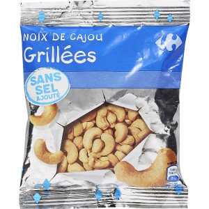 Noix de Cajou Grillées Sans Sel Ajouté Carrefour