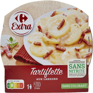 Tartiflette au Reblochon de Savoie et Lardons Carrefour