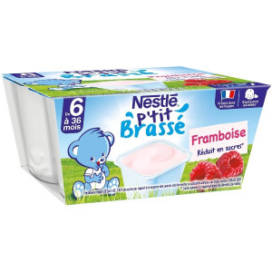 Fromage Blanc Framboise Petit Brassé Dès 6 Mois Nestlé