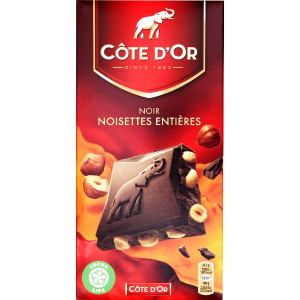 Chocolat Noir et Noisettes Entières Côte d'Or