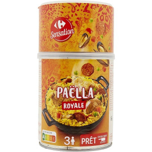 Paëlla Royale Volaille Fruits de Mer et Chorizo Carrefour