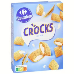 Céréales Fourrées au Lait Fondant Kids Crocks Carrefour