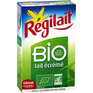 Lait Ecrémé en Poudre Bio Régilait