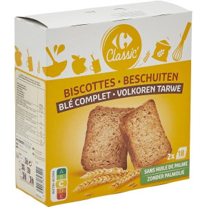 Biscottes au Blé Complet Carrefour