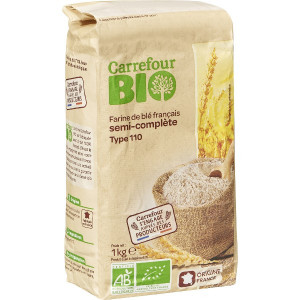 Farine de Blé Semi-Complète T110 Bio Carrefour