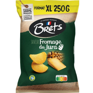 Chips Ondulées Saveur Fromage du Jura Brets