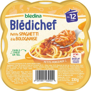 Spaghetti Bolognaise Dès 12 Mois Blédina
