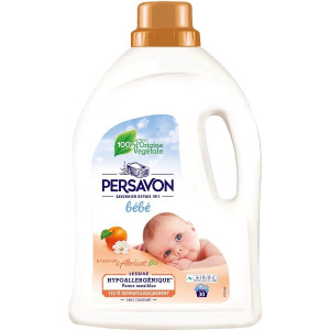 Lessive Liquide Hypoallergénique Bébé au Lait d'Abricot Bio Persavon
