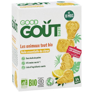 Biscuits Animaux à l'Huile Essentielle de Citron Bio Dès 10 Mois Good Gout 
