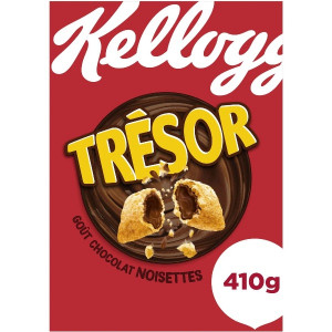 Céréales Chocolat Noisettes Trésor Kelloggs