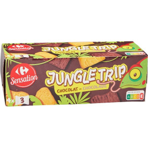 Biscuits Chocolat au Lait Pocket Jungle Trip Carrefour