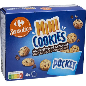 Mini Cookies aux Pépites de Chocolat Pocket Carrefour