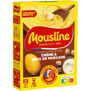 Purée de Pomme de Terre Crème et Muscade Mousline