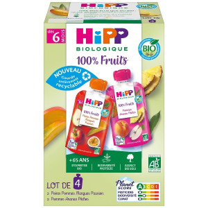 Compote 100% Fruits Assortis Dès 6 Mois Bio Hipp