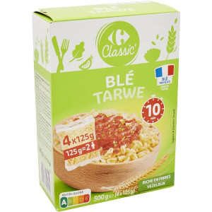 Grains de Blé Dur Cuisson Rapide 10mns Carrefour