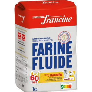 Farine de Blé Fluide Anti-Grumeaux T45 Francine