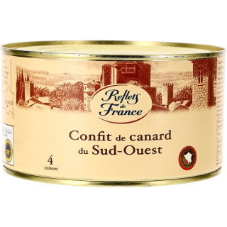 Confit de Canard du Sud-Ouest IGP 4 Cuisses Reflets de France