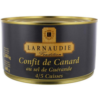 Confit de Canard au Sel de Guérande 4 Cuisses Larnaudie