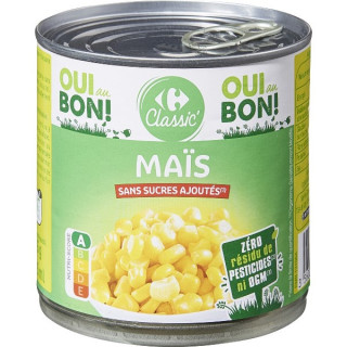 Mais Doux en Grains Sans Sucres Ajoutés Carrefour