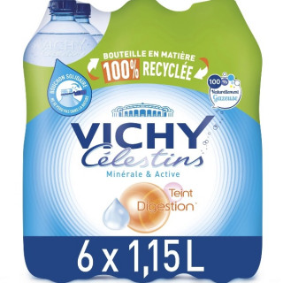 Eau Minérale Naturelle Gazeuse Vichy Célestins