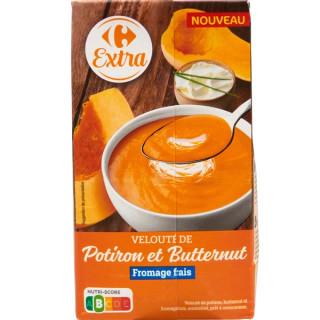 Velouté de Potiron et Butternut Fromage Frais Carrefour