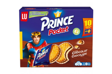 Goûters au Blé Complet Fourrés au Chocolat Pocket Prince Lu