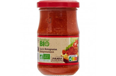 Sauce Bolognaise au Boeuf Bio Carrefour