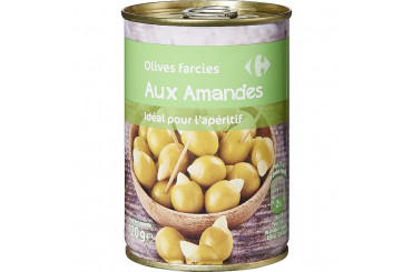Olives Vertes Farcies aux Amandes Carrefour