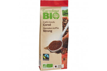 Café Moulu Corsé Arabica & Robusta Filtre Bio Carrefour