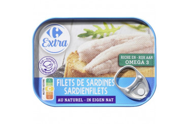 Filets de Sardines au Naturel Carrefour