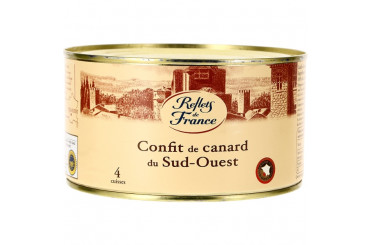 Confit de Canard du Sud-Ouest IGP 4 Cuisses Reflets de France