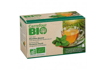 Thé Vert Menthe Douce Bio Carrefour