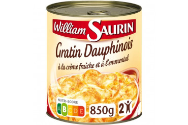 Gratin Dauphinois Crème Fraîche et Emmental William Saurin 